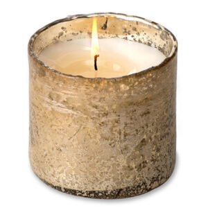 Bourbon Vanilla Matte Gold Artisan Tumbler Candle by Himalayan Trading Post
